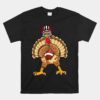 Happy Thanksgiving Turkey Playing Football Dad Unisex T-Shirt