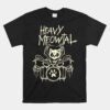 Heavy Meowtal Drummer Cat Playing Drum Unisex T-Shirt