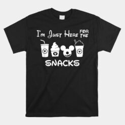 Here For The Snacks Family Vacation Funny Vacation Summer Unisex T-Shirt