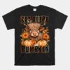 Hey There Pumpkin Fall Halloween Pumpkin Fall Highland Cow Unisex T-Shirt