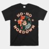 Ho Ho Hoedown Santa Jingle Bells Vintage Western Christmas Unisex T-Shirt