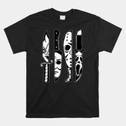 Horror Movie Characters In Knives Unisex T-Shirt