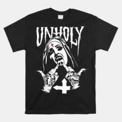 Horror Unholy Nun Unisex T-Shirt