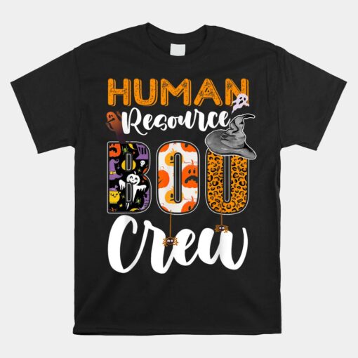 Human Resource Boo Crew Halloween Matching Hr Manager Unisex T-Shirt