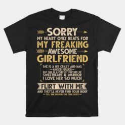 I Love My Freaking Awesome Girlfriend Shes A Bit Crazy Unisex T-Shirt