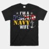 I'm A Proud Navy With American Flag Unisex T-Shirt