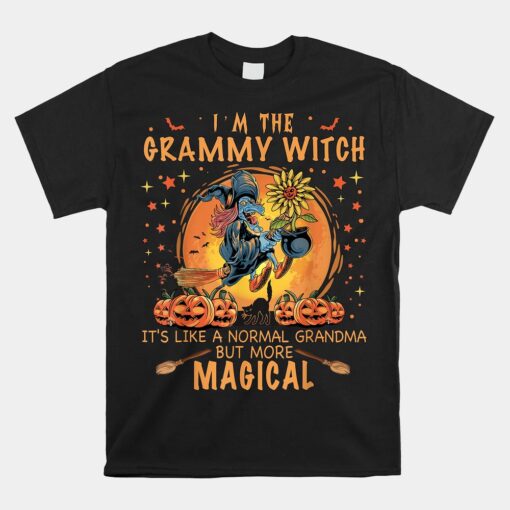 I'm The Grammy Witch Like A Normal Grandma Sunflower Pumpkin Unisex T-Shirt