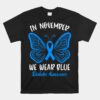 In November We Wear Blue Diabetes Awareness Cute Butterfly Unisex T-Shirt