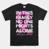 In This Family No One Fight Alone Breast Cancer Warrior Unisex T-Shirt