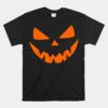 Jack O' Lantern Pumpkin Face Halloween Unisex T-Shirt