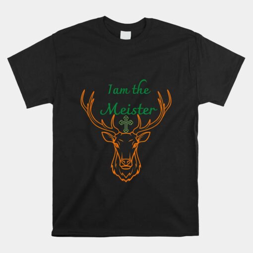 Jaegermeister Meister Deer Family Dad Mom Naughty Unisex T-Shirt