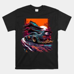 Japanese Retro Car Racing Drifting Art Jdm Legend Tuning Unisex T-Shirt