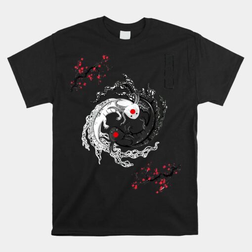 Japanese Yin Yang Axolotls Unisex T-Shirt