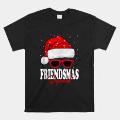 Jolly Friendsmas Squad Christmas Santa Hat Matching Friends Unisex T-Shirt