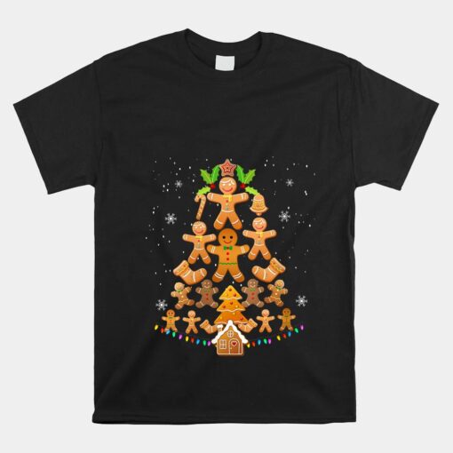 Jolly Gingerbread Christmas Tree Gingerbread Decor Unisex T-Shirt