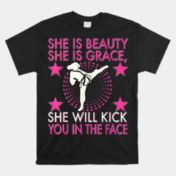 Karate Taekwondo Girl Women Karate Kick Unisex T-Shirt