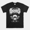 Kawaii Donut Black Metal Logo - Creepy Cute Goth Sprinkles Unisex T-Shirt