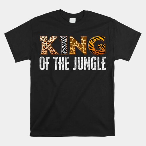 King Of The Jungle Zoo Safari Squad Family Birthday Party Unisex T-Shirt