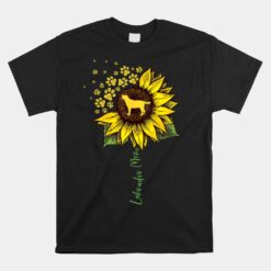 Labrador Mom Sunflower Labrador Retriever Mama Unisex T-Shirt