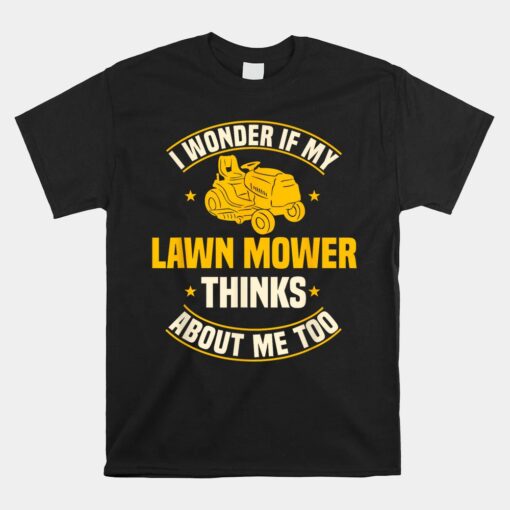 Lawn Mower Grass Cutter Rotary Yard Lawnmower Mowing Garden Unisex T-Shirt