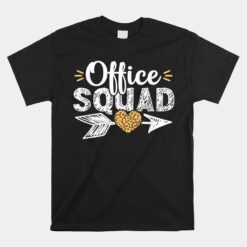 Leopard School Secretary Office Squad Clerk Appreciation Unisex T-Shirt