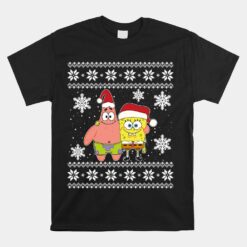 Mademark X SpongeBob SquarePants Spongebob And Patrick Best Friends Holiday Christmas Unisex T-Shirt