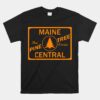 Maine Central Pine Tree Train Route Railroad Unisex T-Shirt