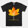 Maple Leaf Autumn Tree Orange Fall Leaves Season Unisex T-Shirt