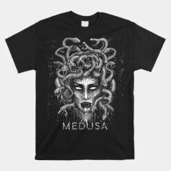 Medusa Greek Mythology Goddess With Snake Hair Unisex T-Shirt