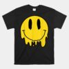 Melting Yellow Smile Funny Smiling Melted Dripping Face Cute Unisex T-Shirt