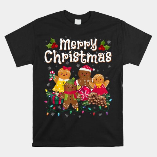 Merry Christmas Gingerbread Cookies Unisex T-Shirt