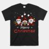 Merry Christmas Gnomes Unisex T-Shirt Buffalo Red Plaid Unisex T-Shirt