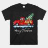 Merry Christmas Red Truck Old Fashioned Christmas Unisex T-Shirt