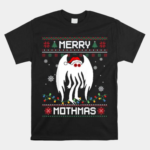 Merry Mothmas Santa Mothman Christmas Unisex T-Shirt