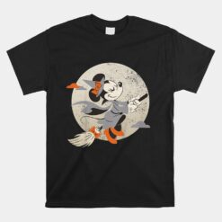 Minnie Mouse Flying Witch Halloween Unisex T-Shirt