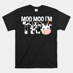 Moo Moo I'm Two 2nd Birthday Unisex T-Shirt