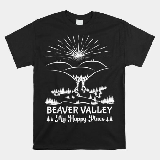 My Happy Place Funny Beaver Valley Unisex T-Shirt