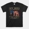 My Son Has Your Back Marine Dad Camouflage Unisex T-Shirt