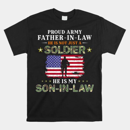 My Son-In-Law Is A Soldier Hero-Proud Army Father-In-Law Unisex T-Shirt