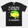 My Tummy Hurts And I'm Mad At The Government Frog Unisex T-Shirt