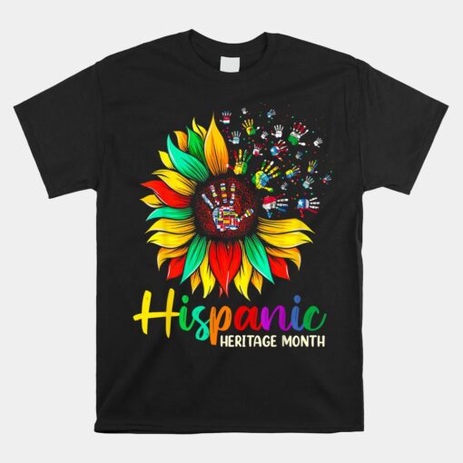 National Hispanic Heritage Month Sunflower All Countries Unisex T-Shirt