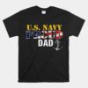 Navy Proud Dad With U.s. American Flag Unisex T-Shirt