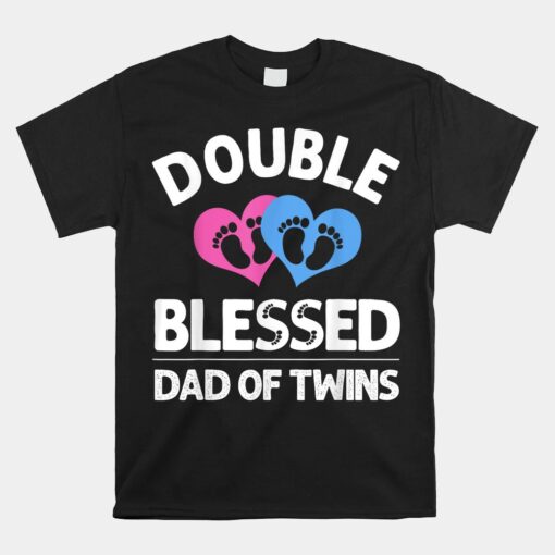 New Dad Of Twins Unisex T-Shirt Father Announcement Unisex T-Shirt