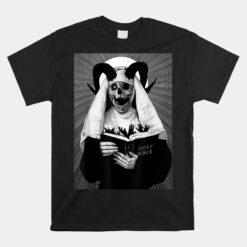 Occult Gothic Dark Satanic Unholy Nun Witchcraft Horror Goth Unisex T-Shirt