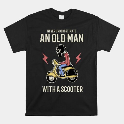Old Man Riding A Scooter Unisex T-Shirt