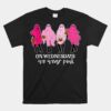 On Wednesday We Were Pink Ghost Breast Cancer Halloween Unisex T-Shirt