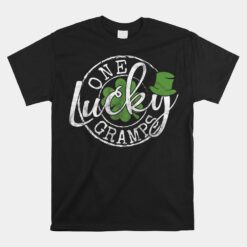 One Lucky Gramps Grandpa Irish Clovers St Patrick's Day Unisex T-Shirt