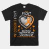 Orange Ribbon Heart Ms Cousin Multiple Sclerosis Awareness Unisex T-Shirt