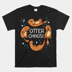 Otter Chaos Cute Sleeping Pajama Unisex T-Shirt