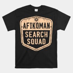 Passover Afikoman Search Squad Funny Seder Jewish Holiday Unisex T-Shirt